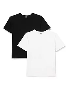 Urban Classics T-shirt męski, czarny + biały, S - Koszulki męskie - miniaturka - grafika 1