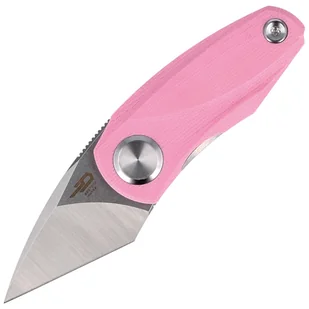 Nóż składany Bestech Tulip Pink G10, Satin / Stonewash 14C28N by Ostap Hel (BG38E) - Noże - miniaturka - grafika 1