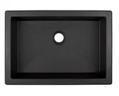 Umywalki - Deante Correo Umywalka podblatowa lub wpuszczana 50x35 cm nero CQRNU5U - miniaturka - grafika 1