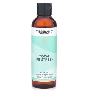 Tisserand Total De-Stress Bath Oil - Olejek do kąpieli Geranium + Pomarańcza + Gałka muszkatołowa (200 ml) - Kosmetyki do kąpieli - miniaturka - grafika 1
