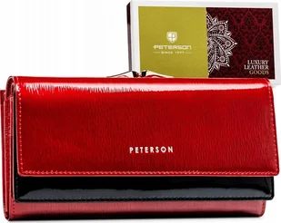 Peterson Duży, skórzany portfel damski z systemem RFID Peterson NoSize - Portfele - miniaturka - grafika 1