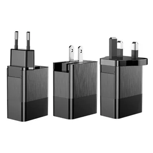 Baseus Duke ładowarka sieciowa zasilacz EU adapter z zestawem końcówek przejściówek 3x USB 3.4A czarny (CCALL-GJ01) - Ładowarki do telefonów - miniaturka - grafika 3
