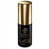 Utwardzacze do paznokci - Boska Nails, Top mleczny Milky Top, 6 ml - miniaturka - grafika 1