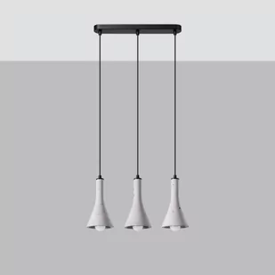 Rea lampa wisząca 3xE14 czarna/beton SL.1225 - Lampy sufitowe - miniaturka - grafika 1