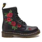 Glany damskie - Glany Dr. Martens 1460 Vonda 24722001 Czarny - miniaturka - grafika 1