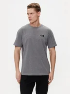 Koszulki męskie - The North Face T-Shirt Simple Dome NF0A87NG Szary Regular Fit - miniaturka - grafika 1