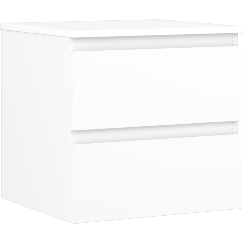 Mexen Orio szafka łazienkowa podumywalkowa 50 cm z blatem, 2 szuflady, biała mat - 91A10-05047-2-BFFC01