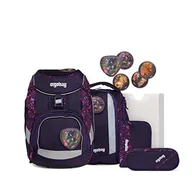 Plecaki - ergobag Prime School Backpack Set plecak dla dzieci unisex, Koni skrzydłowy niedźwiedź - ciemnoniebieski, Einheitsgröße, Zestaw z tornistrem - miniaturka - grafika 1