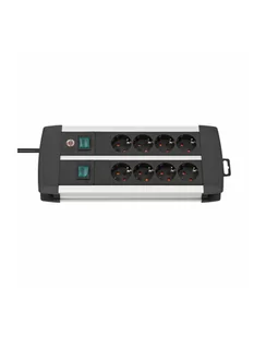 Brennenstuhl Premium-Alu-Line Technik 8 port (1391000908) - Listwy zasilające - miniaturka - grafika 1