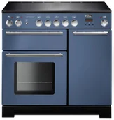 Kuchenki gazowo-elektryczne - Kuchnia z płytą indukcyjną FALCON Infusion 90 Niebieski stone chrom - miniaturka - grafika 1