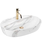 Umywalki - Rea Umywalka REA Aura 61 Shiny Aiax - miniaturka - grafika 1