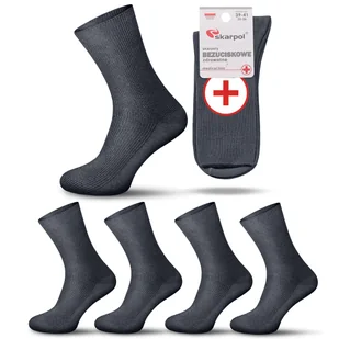 5X Skarpety bawełniane BEZUCISKOWE medyczne Art. 02 Skarpol - Skarpetki męskie - miniaturka - grafika 1