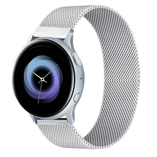 Samsung Strado Pasek stalowy do Galaxy Watch 4 40/4 Classic 42/46 mm (Srebrny) DNPASSTLSGW440.SILVE - Akcesoria do smartwatchy - miniaturka - grafika 1