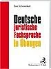 Książki do nauki języka niemieckiego - Deutsche Juristische Fachsprache In Ubungen - miniaturka - grafika 1