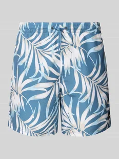 Spodenki kąpielowe z naszywką z logo model ‘CALI FLORAL’ - Kąpielówki męskie - miniaturka - grafika 1
