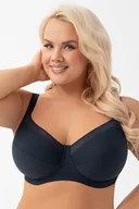 Biustonosze - Biustonosz miękki Gorsenia K974 Anika granatowy - miniaturka - grafika 1