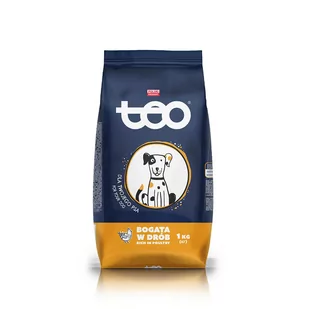 Karma sucha dla psa TEO bogata w drób 1 kg - Sucha karma dla psów - miniaturka - grafika 1