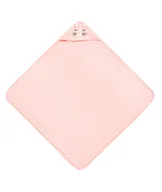 Okrycia kąpielowe dla dzieci - Bathfriends Okrycie Kąpielowe 100X100 Królik Pink - miniaturka - grafika 1