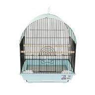 Klatki i wyposażenie dla ptaków - Klatka dla ptak�w, niebiesko-czarna, o wym. 36 x 28.8 x 44cm - miniaturka - grafika 1