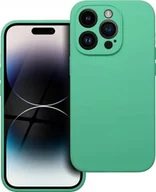 Etui i futerały do telefonów - OEM Futerał SILICONE 2mm do IPHONE 14 Pro miętowy - miniaturka - grafika 1