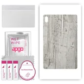 Akcesoria do tabletów i e-booków - folia naklejka skórka strukturalna na TYŁ do Acer Iconia Tab P10 - Beton Srebrne Paski - apgo SKINS - miniaturka - grafika 1