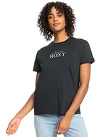 Koszulki i topy damskie - ROXY Modna koszulka damska czarna XXS - miniaturka - grafika 1