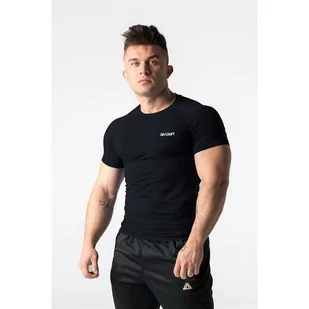 Koszulka treningowa rashguard bezszwowa męska BLACK XL/XXL - Koszulki sportowe męskie - miniaturka - grafika 1