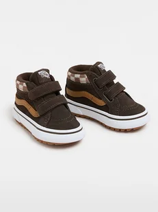 Vans Skórzane sneakersy w kolorze brązowym - Buty dla dziewczynek - miniaturka - grafika 1