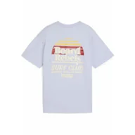 Odzież sportowa dziecięca - Młodzieżowa koszulka Mid 90s z grafiką PUMA Cool Weather Blue - miniaturka - grafika 1
