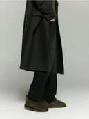 Śniegowce damskie - Reserved - Zamszowe śniegowce - ciemnobrązowy - miniaturka - grafika 1