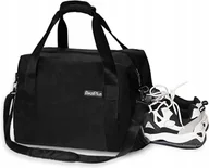 Torby sportowe - Torba sportowa weekendowa unisex 33/42L RealPlus Czarna - miniaturka - grafika 1