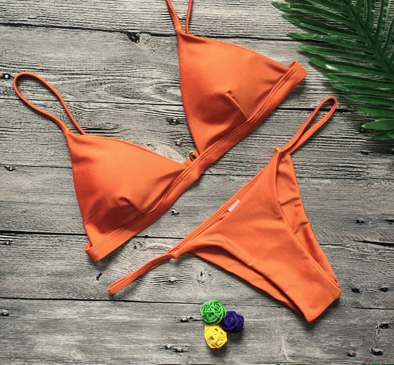 Bikini Brazylijskie Dwuczęściowy Strój Kąpielowy STRINGI - M