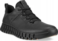 Buty trekkingowe męskie - Buty trekkingowe męskie Ecco Ecco Gruuv M Lea GTX 525224-01001 Czarne 41 - miniaturka - grafika 1