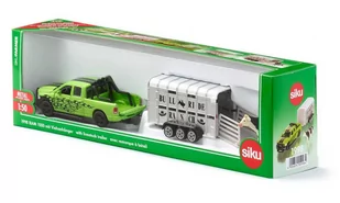 Siku RAM 1500 z Przyczepą do Przewozu Bydła Ifor-Williams 1998 - Samochody i pojazdy dla dzieci - miniaturka - grafika 1