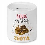 Skarbonki - Dla Biologa Skarbonka na Urodziny na Prezent z Nadrukiem ze Zdjęciem + Opakowanie na prezent (wzór 01) - miniaturka - grafika 1