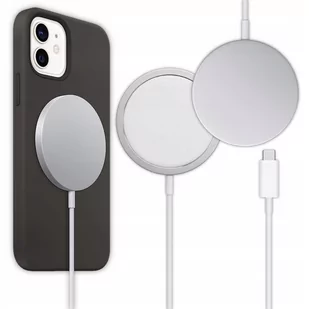 ŁADOWARKA BEZPRZEWODOWA INDUKCYJNA MAGSAFE 15W KABEL USB-C 1M - Ładowarki do telefonów - miniaturka - grafika 1