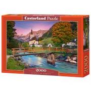 Puzzle - Castorland Puzzle 2000 Sunset in Ramsau - miniaturka - grafika 1