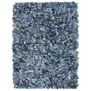 Dywany - vidaXL Dywan shaggy, dżins, 120x170 cm, niebieski - miniaturka - grafika 1