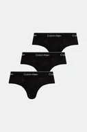 Majtki męskie - Calvin Klein Underwear slipy 3-pack męskie kolor czarny 000NB3962A - miniaturka - grafika 1