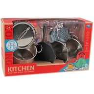 Zabawy w naśladowanie dorosłych - Zabawka zestaw naczyń ASKATO Kitchen 120690 - miniaturka - grafika 1