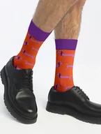 Skarpetki męskie - Skarpetki Happy Daschund - Zadowolony Jamniczek - miniaturka - grafika 1