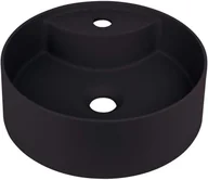 Umywalki - Deante Silia Umywalka granitowa nablatowa z otworem na baterię nero CQS_NU4B - miniaturka - grafika 1
