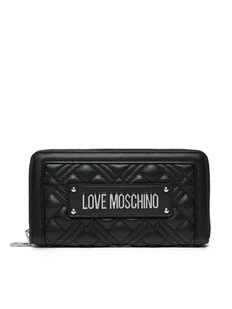 LOVE MOSCHINO Duży Portfel Damski JC5600PP1MLA000B Czarny - Portfele - miniaturka - grafika 1