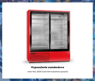 Szafa chłodnicza przeszklona SCh-SR 1200 ECOline RAPA - Szafy i witryny chłodnicze - miniaturka - grafika 9