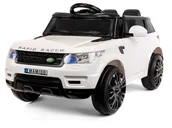 Pojazdy elektryczne dla dzieci - Mamido Auto Na Akumulator Land Rapid Racer Biały - miniaturka - grafika 1