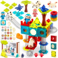 Klocki - Klocki Magnetyczne 3D Dla Dzieci Ricokids, Konstrukcyjne, Edukacyjne, Duży Zestaw - miniaturka - grafika 1