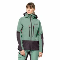 Kurtki damskie - Kurtka damska w góry Jack Wolfskin ALPSPITZE 3L JKT W granite green - S - miniaturka - grafika 1