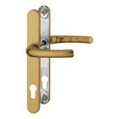 Klamki - Tokyo - Komplet klamek na szyldzie 30 mm, z aluminium, kolor stare złoto - miniaturka - grafika 1