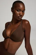 Biustonosze - Hunkemöller Nieusztywniany biustonosz z fiszbinami Smooth Brązowy - miniaturka - grafika 1