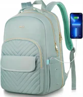 Plecaki szkolne i tornistry - PLECAK MIEJSKI SZKOLNY WYCIECZKOWY TURKUSOWY BREOLD NA LAPTOP - miniaturka - grafika 1